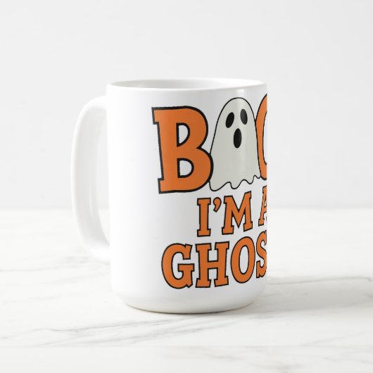 BOO! I'm a ghost コーヒーマグカップ (正面左)