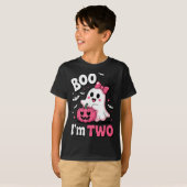 Boo Im Two 2nd Birthday Halloween Costume For Todd Tシャツ (正面フル)