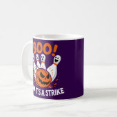 Boo It’s a Strike Funny Halloween Bowling コーヒーマグカップ (正面左)
