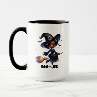 Boo-Jee Black Witch Halloween Mug マグカップ