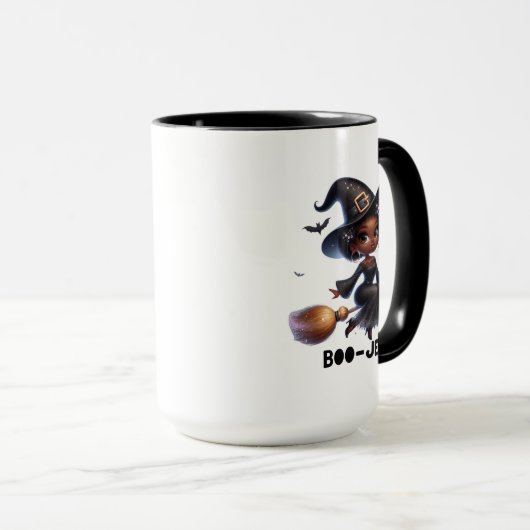 Boo-Jee Black Witch Halloween Mug マグカップ (正面右)