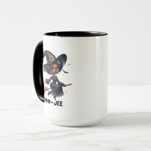 Boo-Jee Black Witch Halloween Mug マグカップ (正面左)