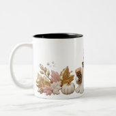 Boo-Jee Ghost Mug, Leopard Print Halloween Coffee  ツートーンマグカップ (左)