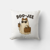 BOO-JEE Leopard Print Ghost Throw Pillow  クッション (正面)
