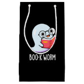 Boo-kワームおもしろい幽霊プンダークBG スモールペーパーバッグ (正面)