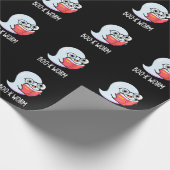 Boo-kワームおもしろい幽霊プンダークBG ラッピングペーパー (角)