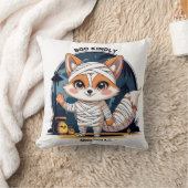 Boo kindly – Zorrito momia kawaii desde 1203 A.C. クッション (ブランケット)