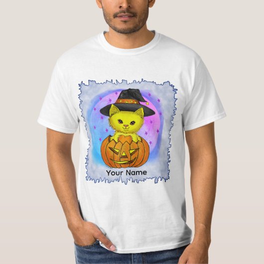 Boo Kitty Cat Witch  t-shirt Tシャツ (正面)
