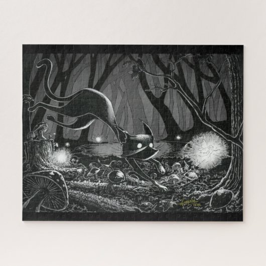 Boo Kitty Chases a Fairy Jigsaw Puzzle ジグソーパズル (横)