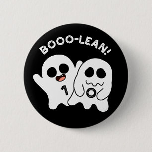 Boo-leanコンピおもしろいュータ幽霊Boolean Pun Dark BG 缶バッジ