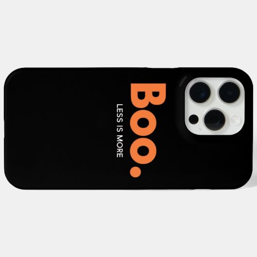 Boo Less Is More Phone Case Case-Mate iPhoneケース (裏面 (横))
