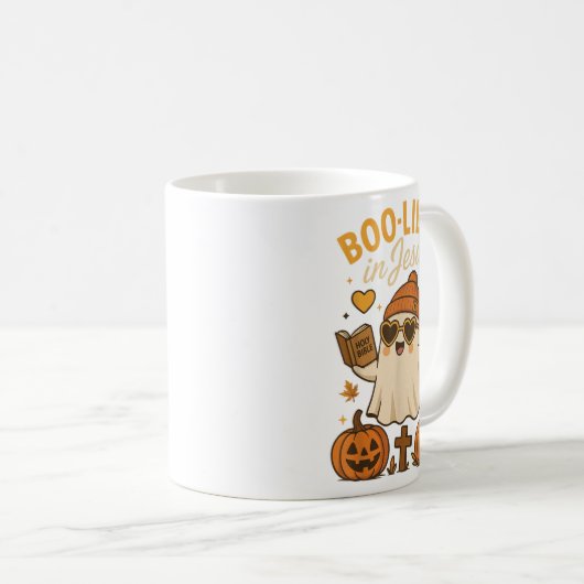 Boo-lieve In Jesus コーヒーマグカップ (正面右)