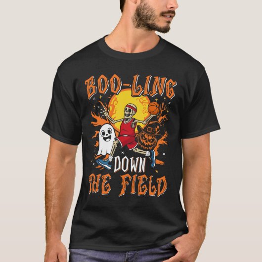 Boo - Ling The Field Sports Halloween Tシャツ (正面)