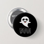Boo Little Halloween Classic Design 缶バッジ (正面&裏面)