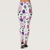 Boo Pumpkin Skull White Leggings  レギンス (裏面)