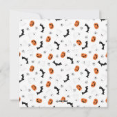 Boo Pumpkins不気味 Halloweenファミリー5写真 シーズンカード (裏面)