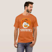 Boo Read Books Boooooks Halloween Tシャツ (正面フル)