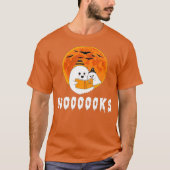 Boo Read Books Boooooks Halloween Tシャツ (正面)