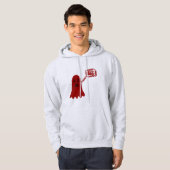 Boo-Red Men's Hoodie パーカ (正面フル)