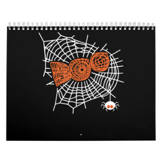 Boo Spider WebかわいいおもしろいSpider Webグラフィック カレンダー
