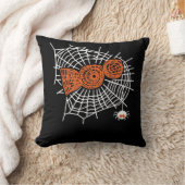 Boo Spider WebかわいいおもしろいSpider Webグラフィック クッション (ブランケット)