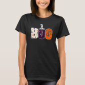 Boo Spiders Witch Hat Halloween Spider Ghost Witch Tシャツ (正面)