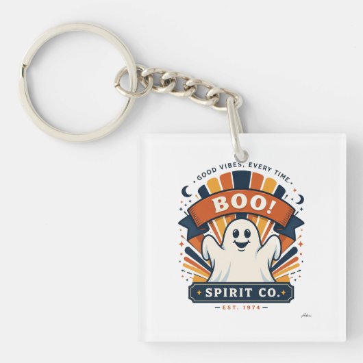Boo Spirit Co. お化け ロングスリーブ キーホルダー (正面)