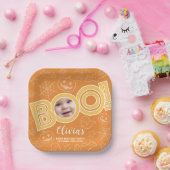Boo! | Spooktacular Baby Birthday ペーパープレート (パーティー)