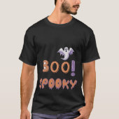 BOO! Spooky Halloween T-Shirt | Ghost & Dripping  Tシャツ (正面)