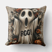 BOO-tanical Bloom: The Ghost Who Cried Autumn クッション (正面)