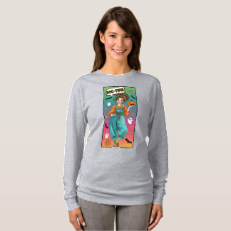 “Boo-tiful”ハロウィン長袖Tシャツ Tシャツ
