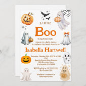 Boo-tiful Baby on the Way – Halloween Baby Shower  招待状 (正面/裏面)