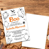 Boo-tiful Baby on the Way – Halloween Baby Shower  招待状