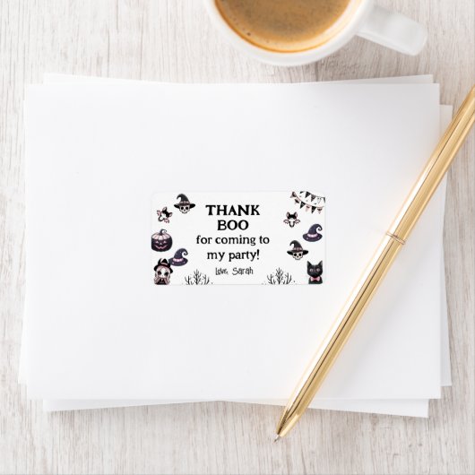 Boo-tiful Costume Party Halloween Invite ラベル (インサイチュ)