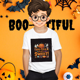 Boo-tiful Family | かわいいハロウィンの男の子用 Tシャツ