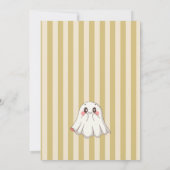 Boo-tiful ghost retro stamp Halloween baby shower 招待状 (裏面)