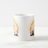 "Boo-tiful Mornings & Coffee" かわいいおばけのハロウィン コーヒーマグカップ (中央)