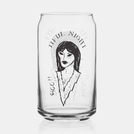 Boo! Tiful Night witch Halloween ガラス缶