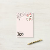 Boo-tiful Notes — Sweet & Spooky Ghost Notepad ポストイット (デスク上)