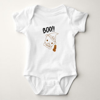 Boo-tiful Pumpkin Baby Bodysuit – Cute Ghost & Boo ベビーボディスーツ
