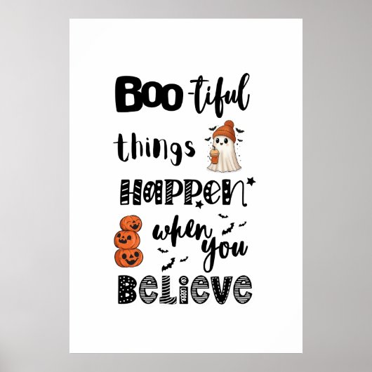 Boo-tiful things happen when you Believe ポスター (正面)