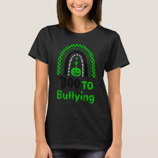 Boo To Bullying Halloween Be Kind Rainbow Tシャツ