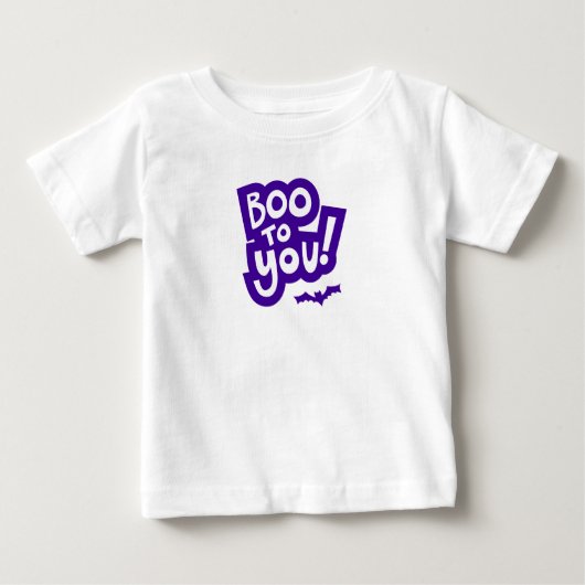 Boo To Youハロウィンシャツ ベビーTシャツ (正面)