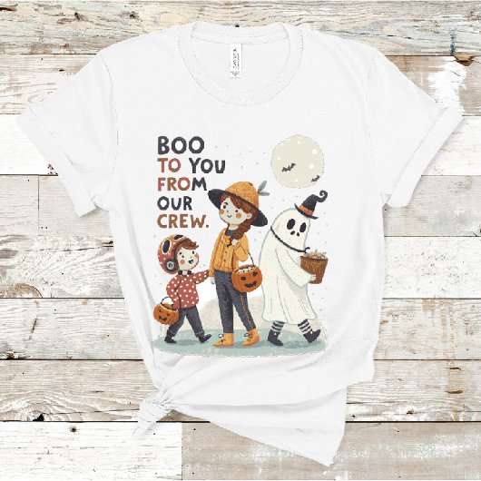 Boo To You From Our Crew Cute Kids Halloween Tシャツ