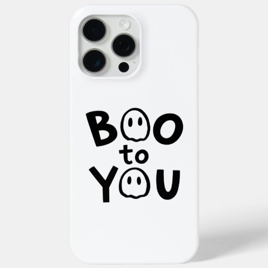 Boo to You Ghost Phone Case Case-Mate iPhoneケース (裏面)