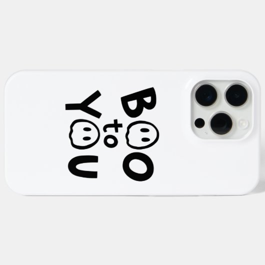 Boo to You Ghost Phone Case Case-Mate iPhoneケース (裏面 (横))