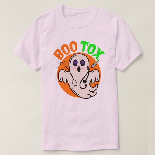 Boo Tox Nurse Ghost Halloween Medical Ghost Art Tシャツ (デザイン正面)