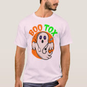 Boo Tox Nurse Ghost Halloween Medical Ghost Art Tシャツ (正面)
