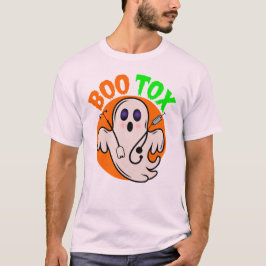 Boo Tox Nurse Ghost Halloween Medical Ghost Art Tシャツ