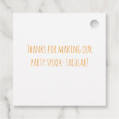 BOO Typography Playful White Ghosts Halloween  フェイバータグ (裏面)